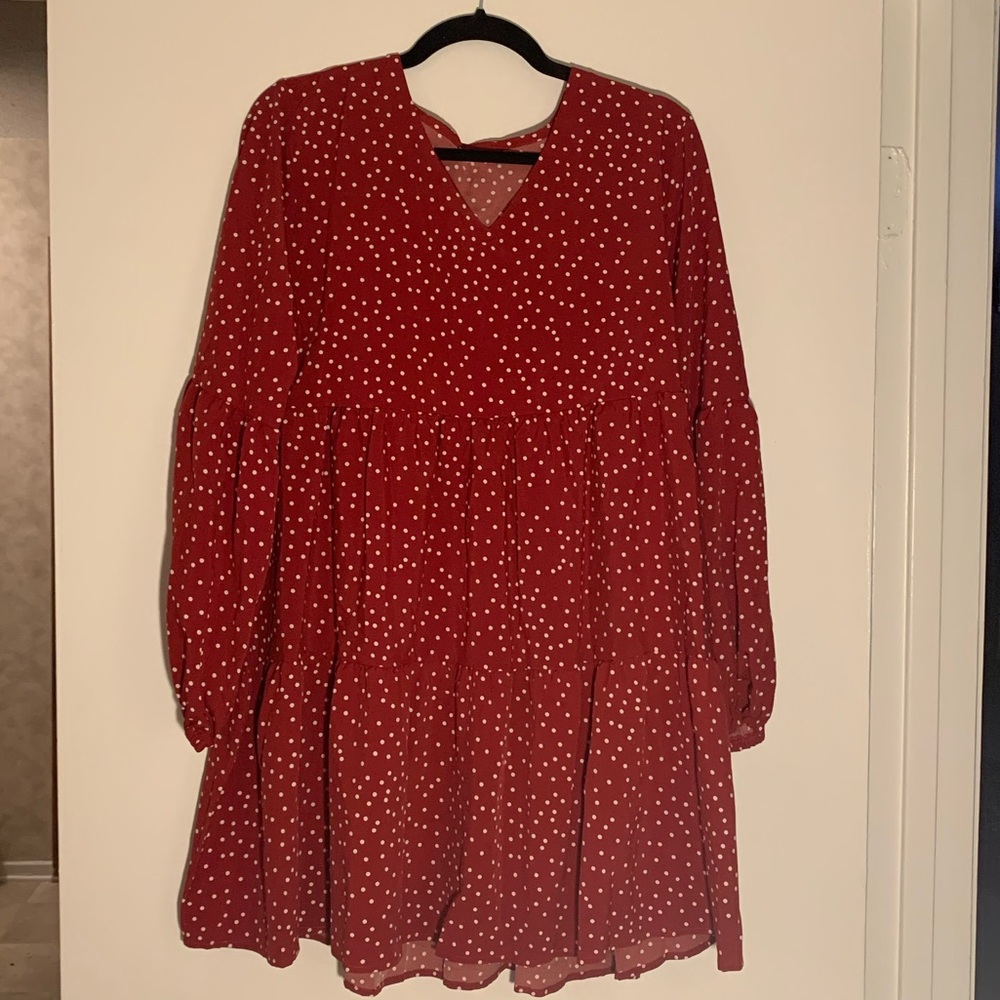 Polka Dot Babydoll Dress